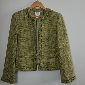 Talbots Green Blazer Jacket Size 10